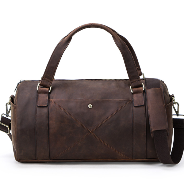 Classic Vintage Leather Travel Bags For Gents
